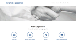 Desktop Screenshot of kvamlegesenter.no